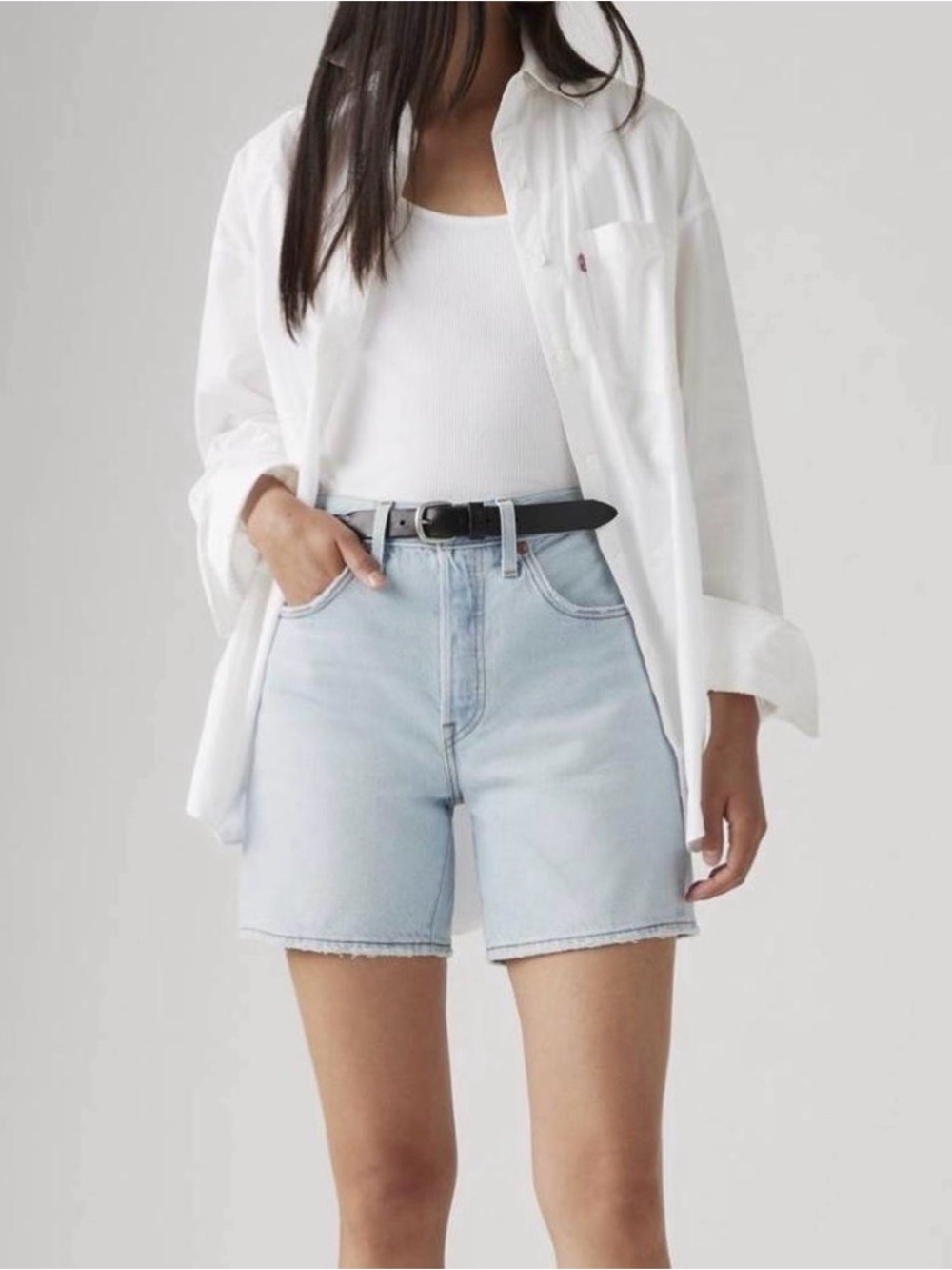 NWT Levi’s 501 Lightweight Mid Thigh Denim Shorts Size 29